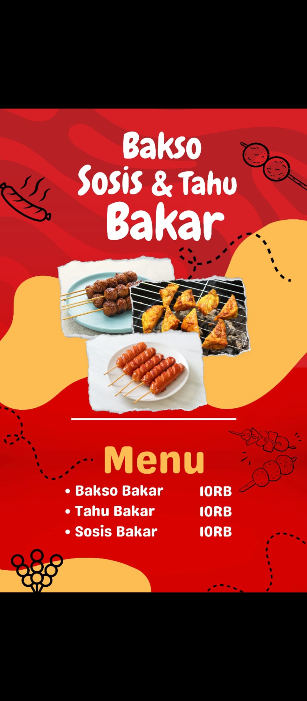 Menu Bakso, Sosis & Tahu Bakar